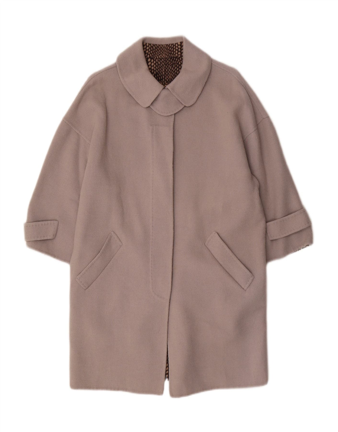 Sobretudo feminino VINTAGE UK 14 grande cinza