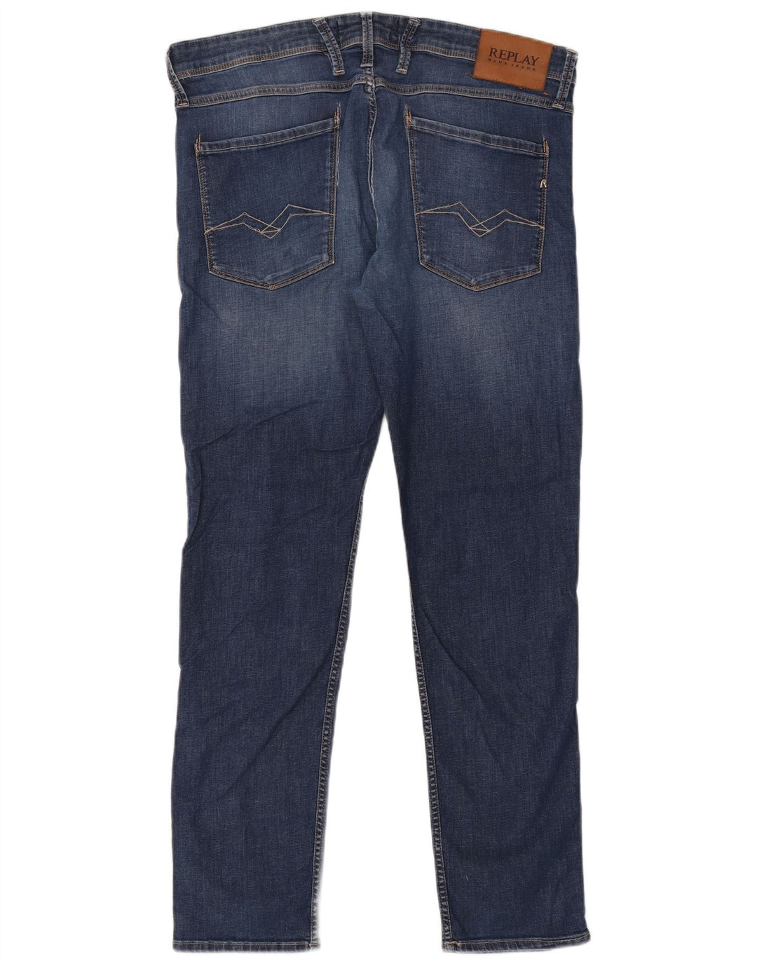 Replay Jeans Slim Masculino W36 L32 Azul Algodão