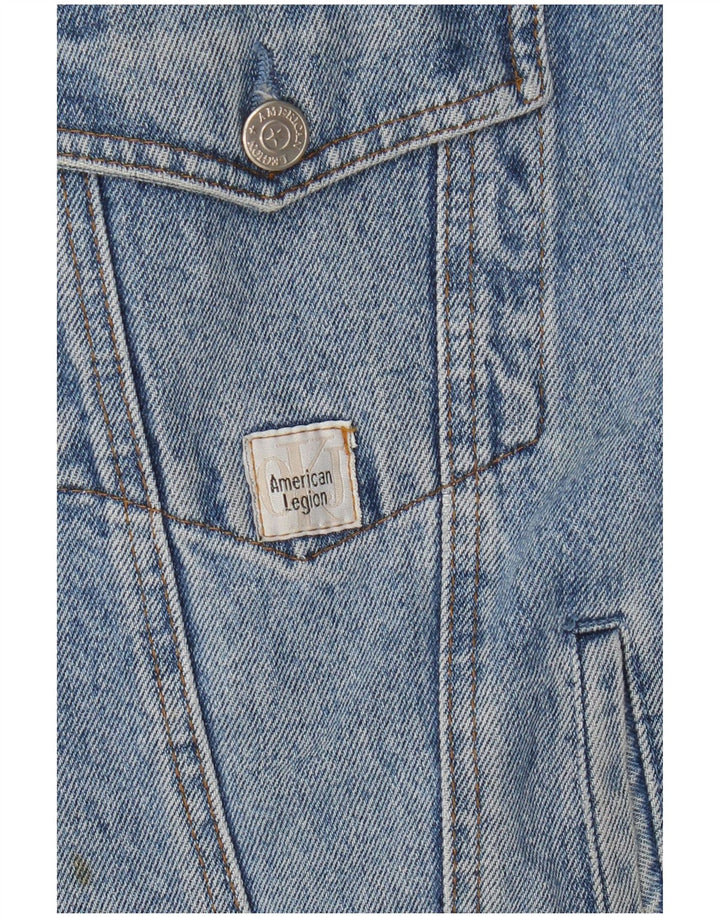 Jaqueta jeans masculina vintage UK 42 XL azul