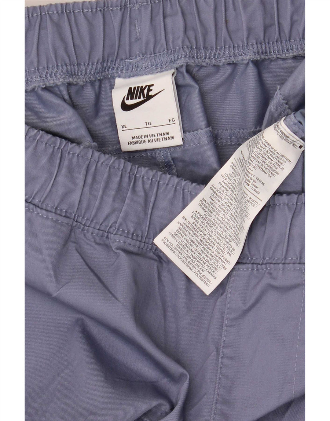 Calça de treino masculina Nike XL azul poliéster