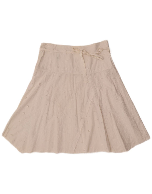 Saia evasê feminina Playlife IT 42 médio W30 algodão branco