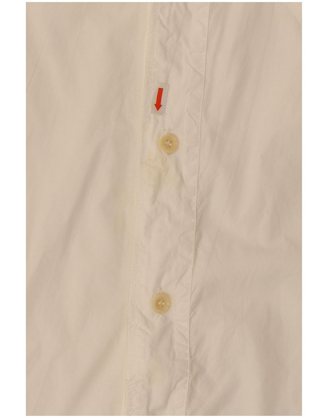 Camisa militar masculina de manga curta Murphy & Nye grande algodão branco