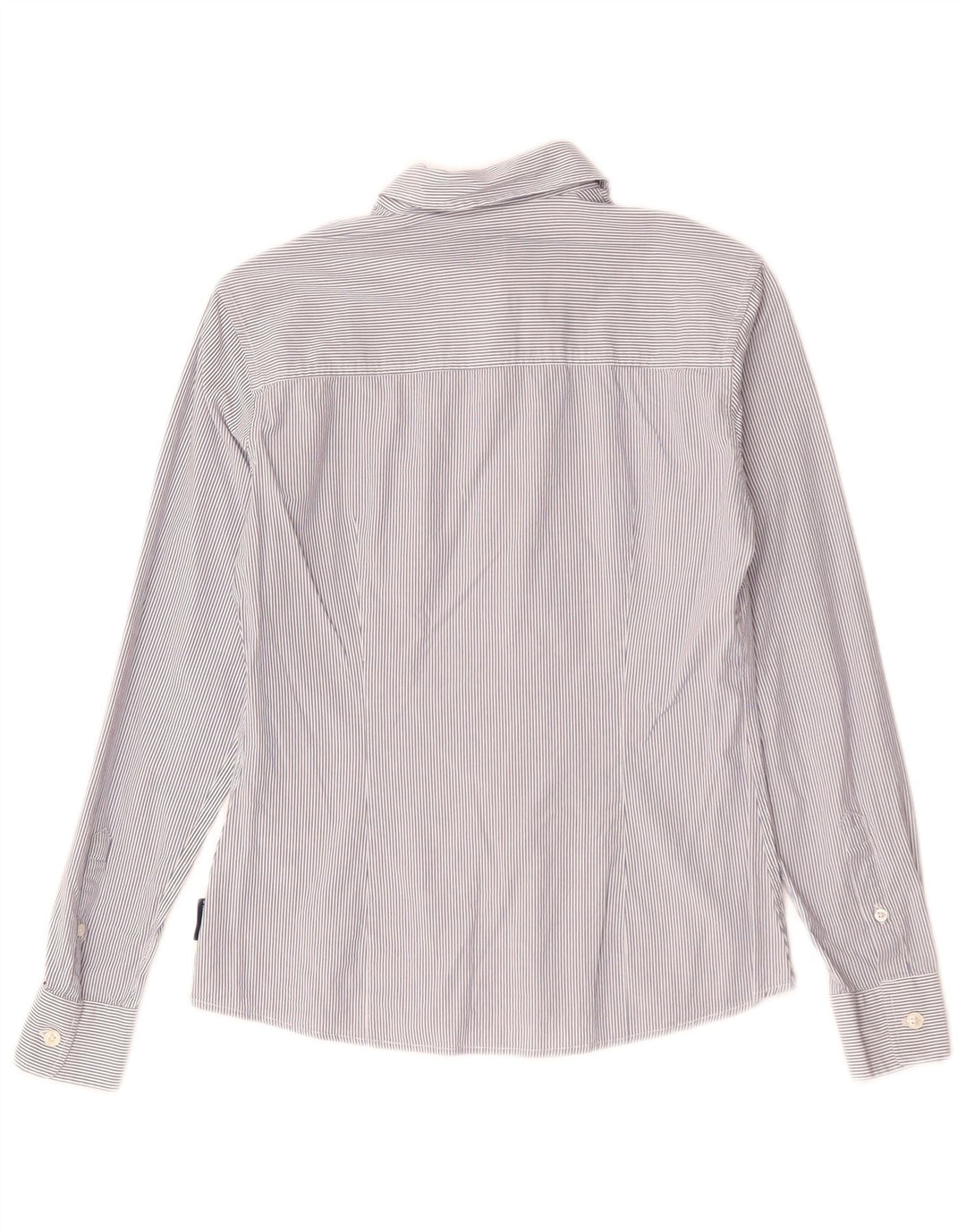 Camisa feminina North Sails UK 10 algodão listrado azul pequeno