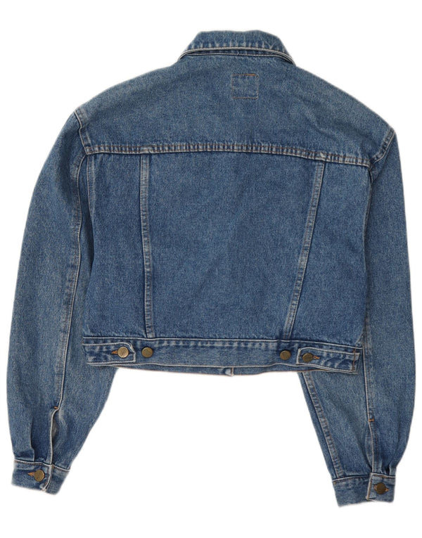 Jaqueta jeans feminina Stefanel UK 12 azul médio