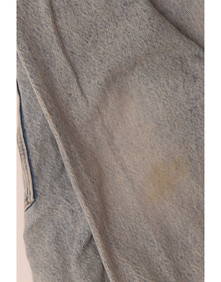 Jaqueta jeans masculina oversized Zara Reino Unido 36 algodão azul pequeno
