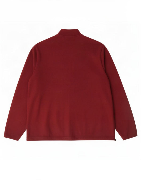 Jaqueta de lã feminina Marks & Spencer UK 22 3XL poliéster Borgonha