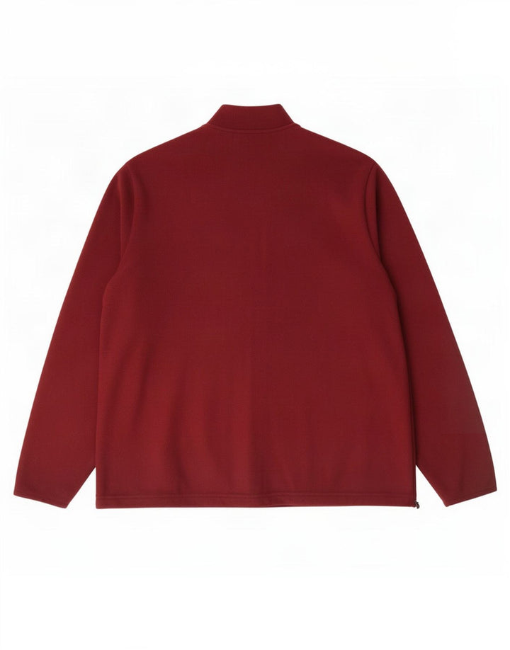 Jaqueta de lã feminina Marks & Spencer UK 22 3XL poliéster Borgonha