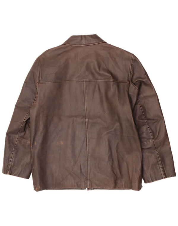 Jaqueta de couro masculina Conbipel IT 48 marrom médio