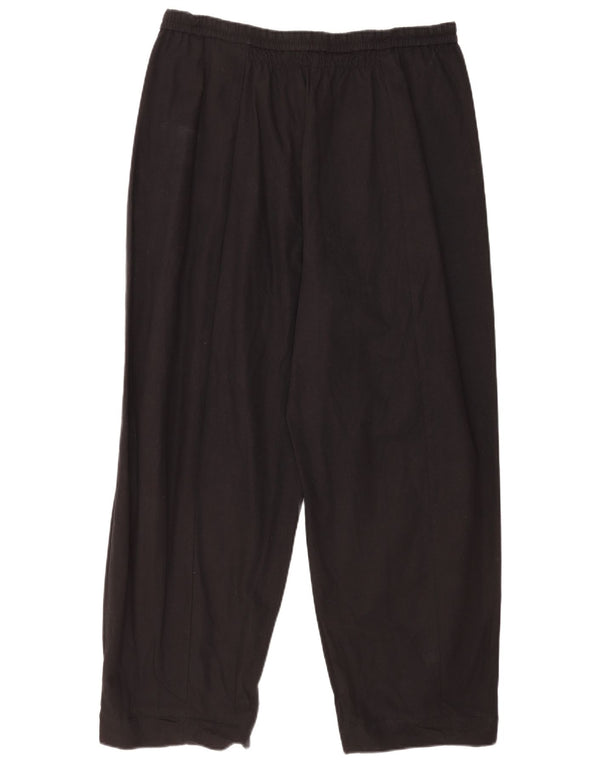 Calça feminina casual cos cônica XL W34 L28 algodão preto