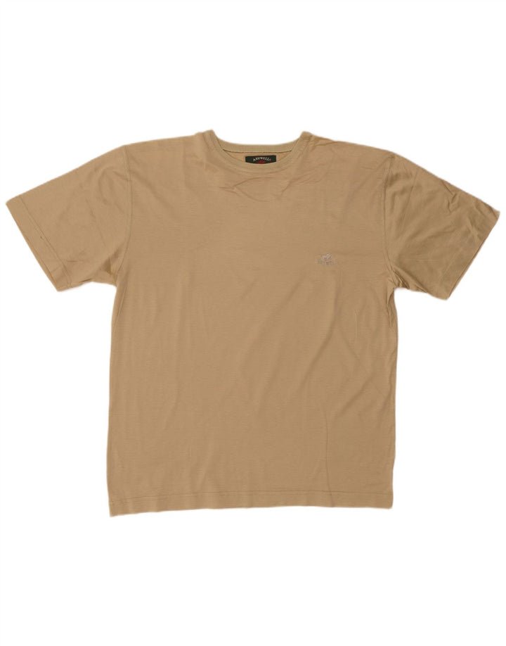 Camiseta masculina VINTAGE Top IT 52 grande algodão bege