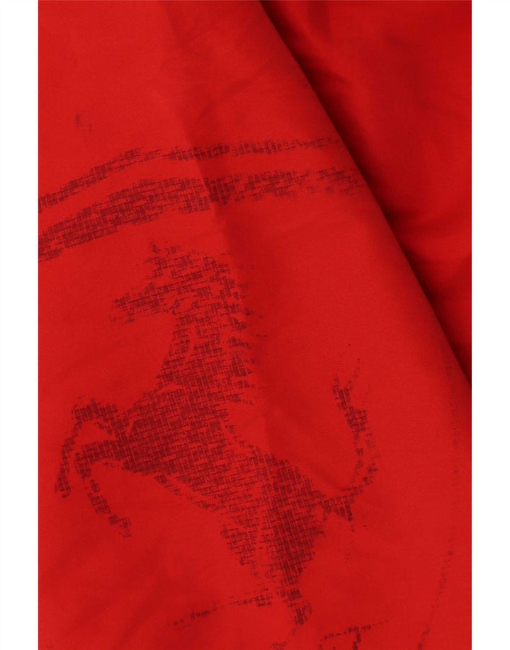 Shorts de natação Puma Mens Ferrari Graphic médio vermelho poliéster