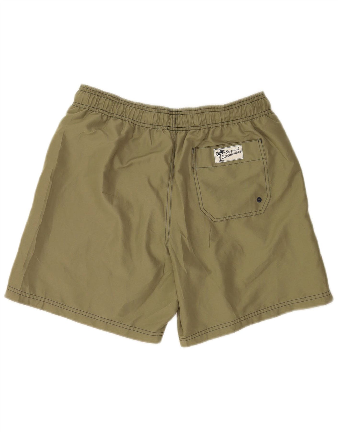 Shorts de natação masculino Marks & Spencer médio cáqui poliéster