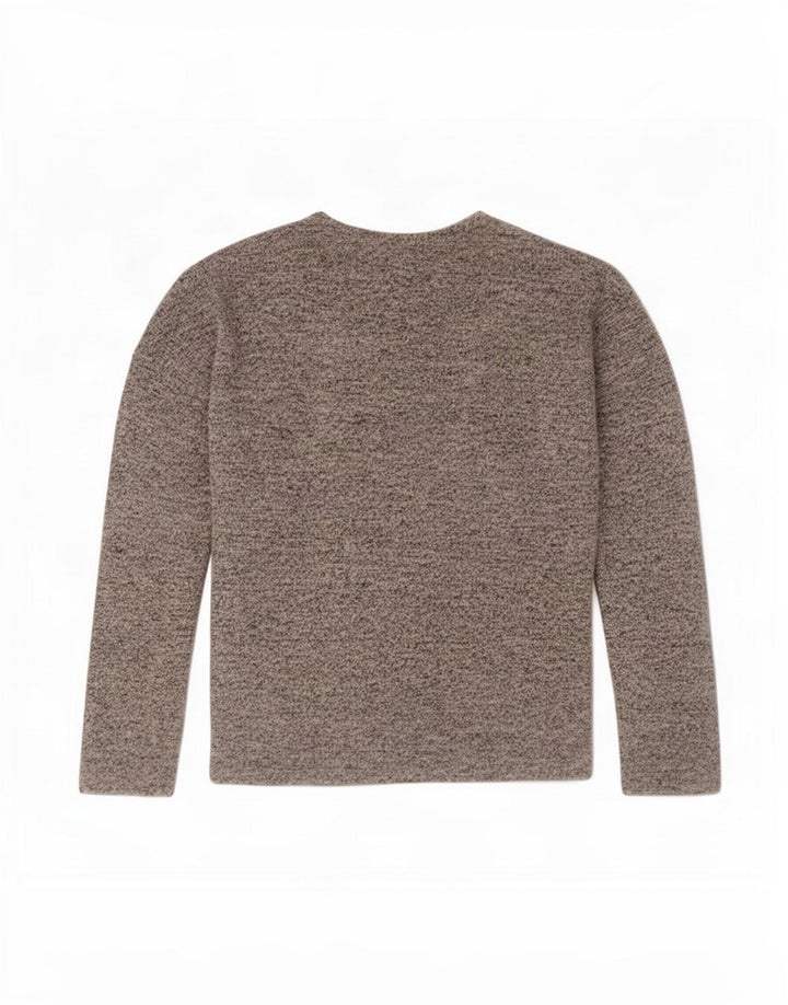 Suéter cardigã aberto para meninas Gap 8-9 anos rayon cinza médio