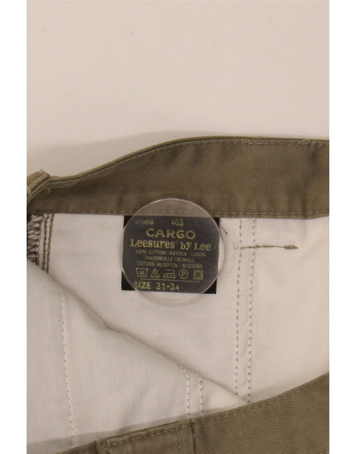 Calça cargo reta masculina LEE W31 L31 algodão bege