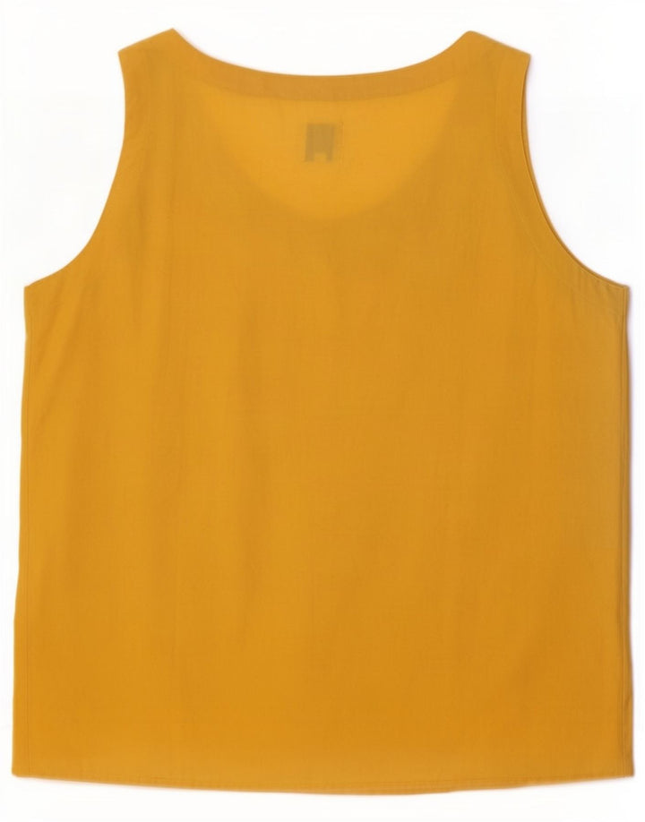 Blusa feminina sem mangas Benetton Top IT 42 Médio Amarelo