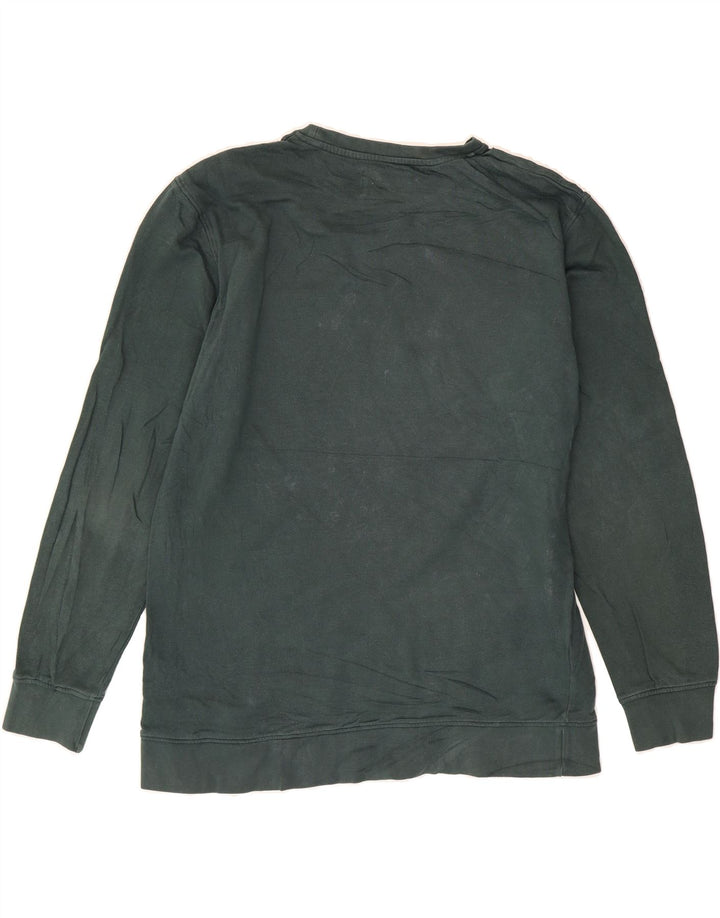 JACK & JONES Mens Graphic Sweatshirt Jumper 2XL Green Cotton Vintage Jack & Jones and Second-Hand Jack & Jones from Messina Hembry 