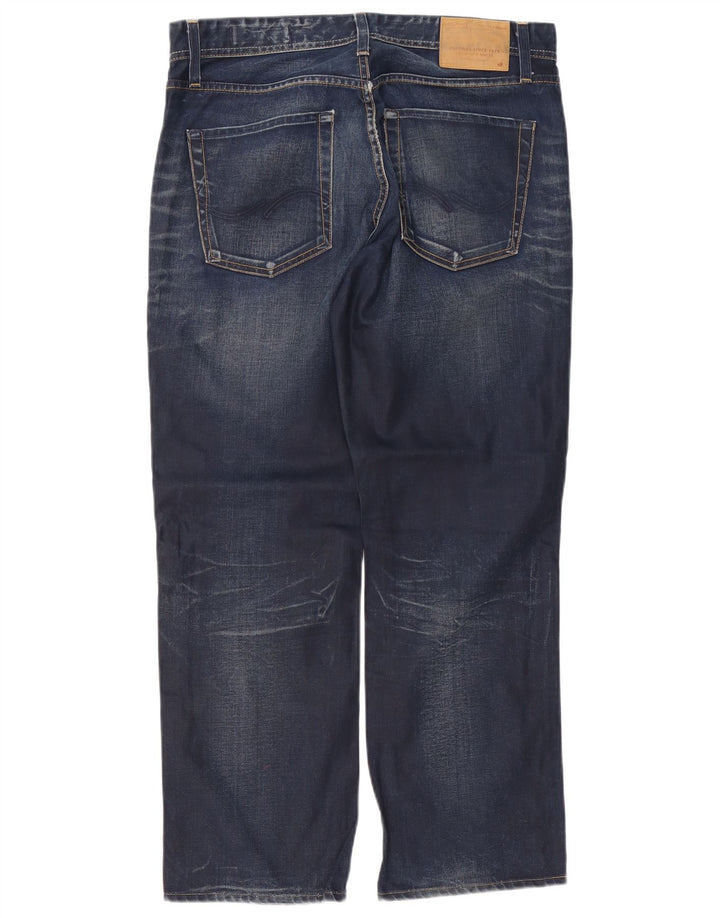 Jack & Jones Masculino Roxy Loose Jeans W33 L29 Azul Marinho Algodão