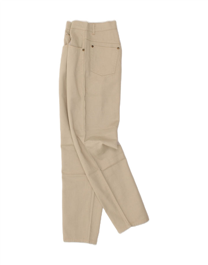 VINTAGE Womens Tapered Casual Trousers W27 L30 Beige Vintage Vintage and Second-Hand Vintage from Messina Hembry 