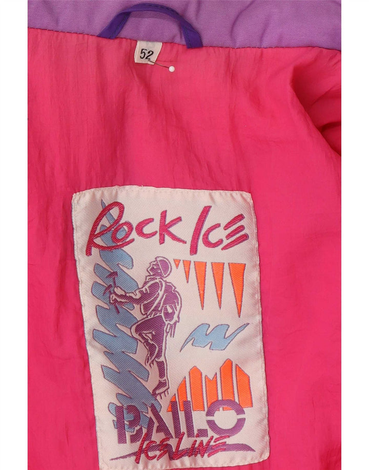 Jaqueta masculina de esqui com capuz Bailo IT 52 XL roxo Colourblock poliamida