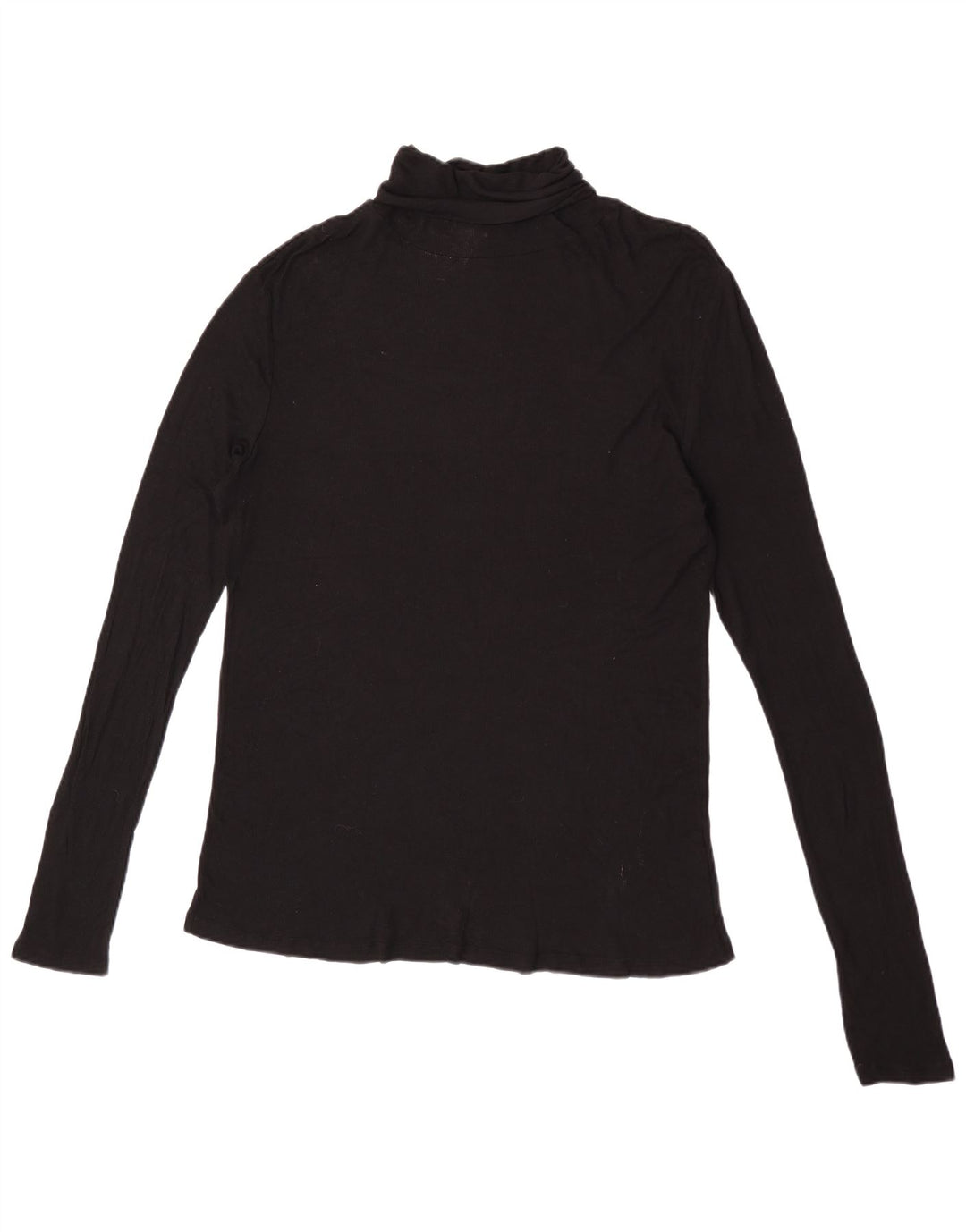Top feminino Zara manga comprida UK 16 grande preto