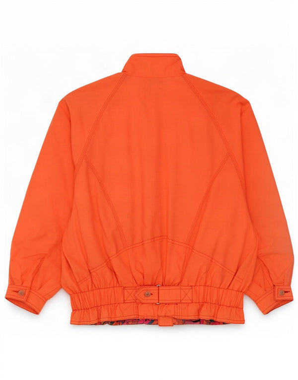 Jaqueta de esqui vintage para meninas 11-12 anos laranja nylon