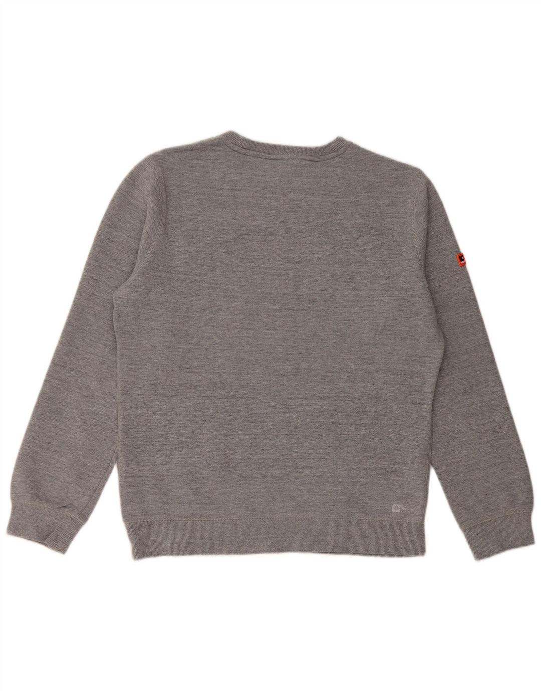 SUPERDRY moletom gráfico masculino Jumper XL cinza algodão manchado