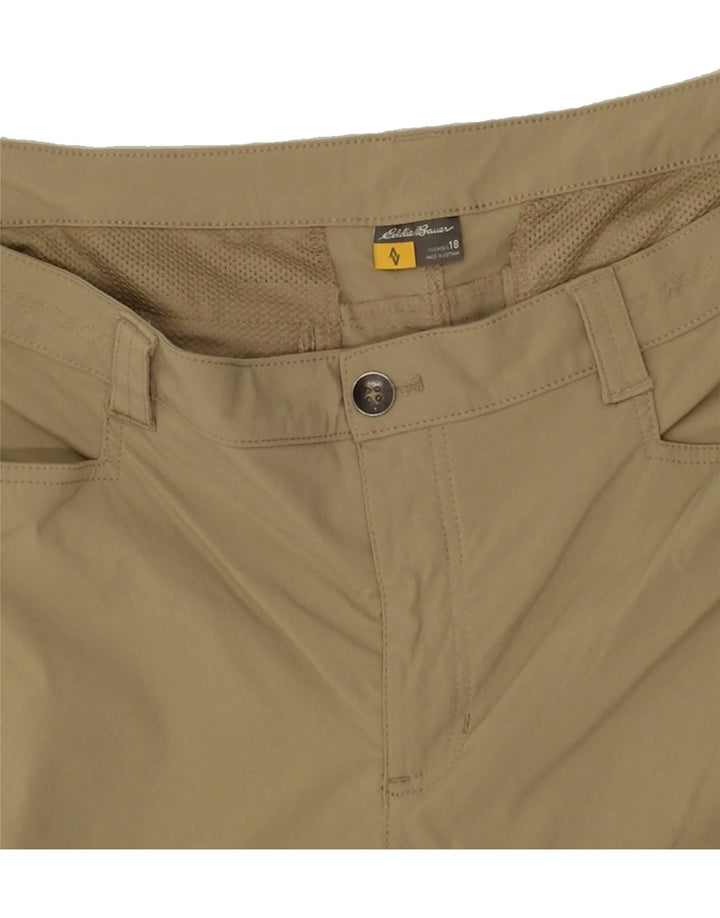 EDDIE BAUER Womens Capri Cargo Trousers US 18 2XL W38 L21 Beige Nylon Vintage Eddie Bauer and Second-Hand Eddie Bauer from Messina Hembry 