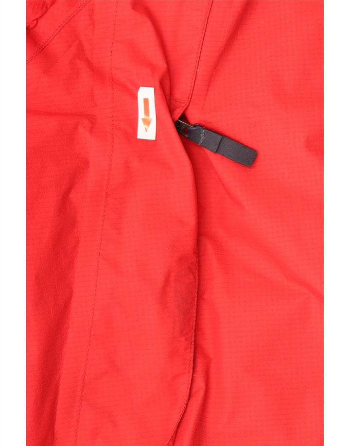 Jaqueta de chuva masculina Berghaus com capuz UK 38 nylon vermelho médio