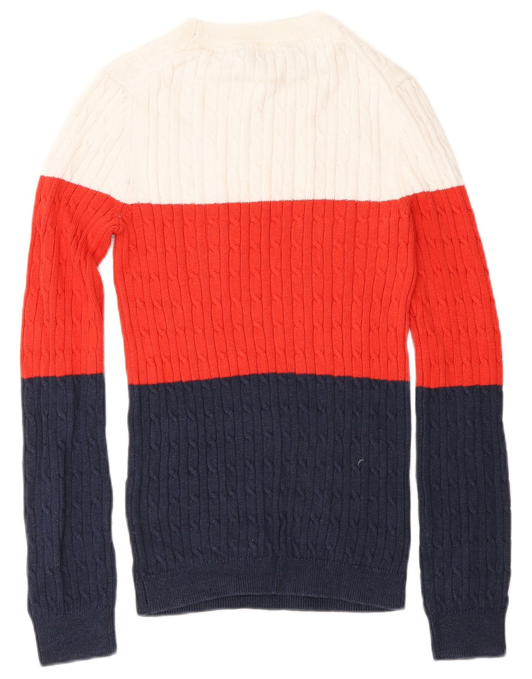 Suéter feminino Crew Clothing com gola redonda Reino Unido 8 pequeno multicolorido