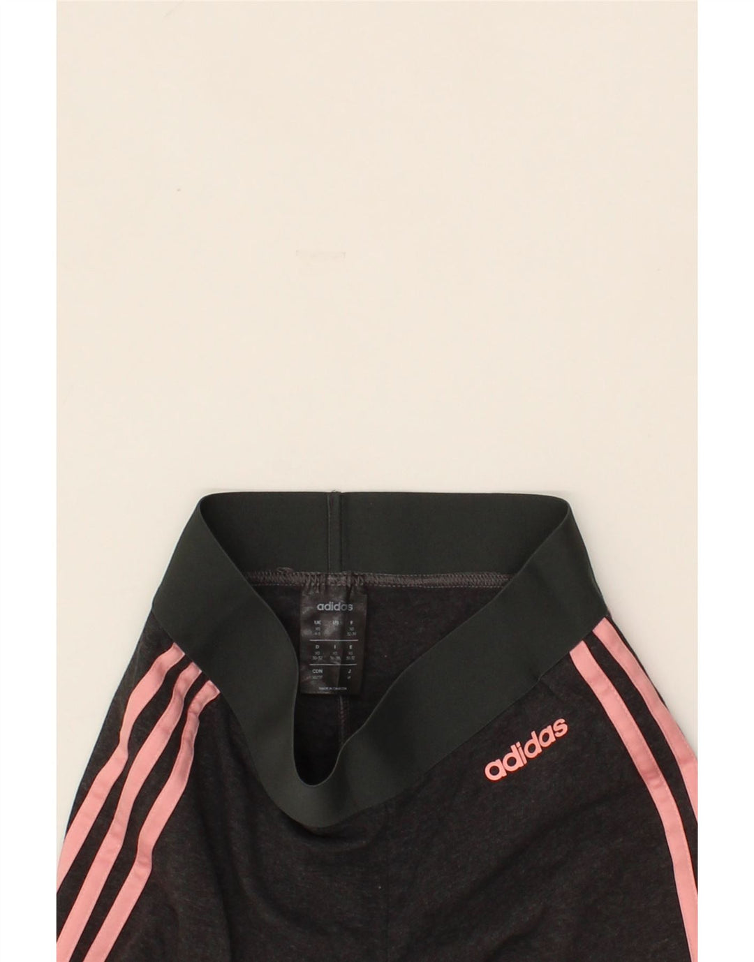ADIDAS Womens Leggings UK 4/6 XS Grey Cotton Vintage Adidas and Second-Hand Adidas from Messina Hembry 
