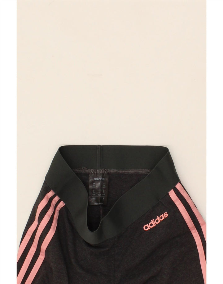ADIDAS Womens Leggings UK 4/6 XS Grey Cotton Vintage Adidas and Second-Hand Adidas from Messina Hembry 