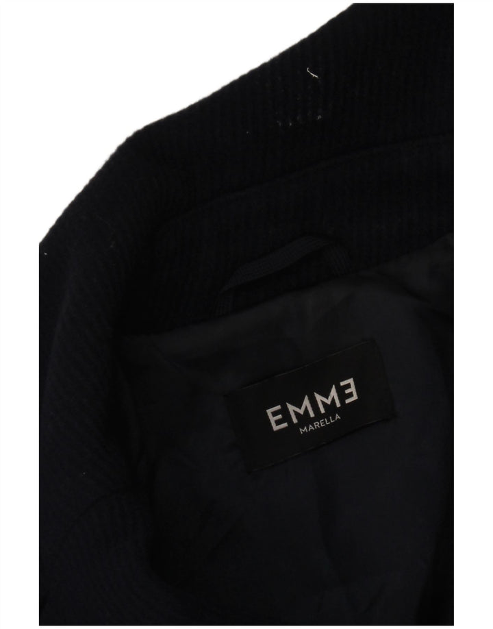 Marella Womens EMME Pea Coat UK 12 Médio Azul Marinho