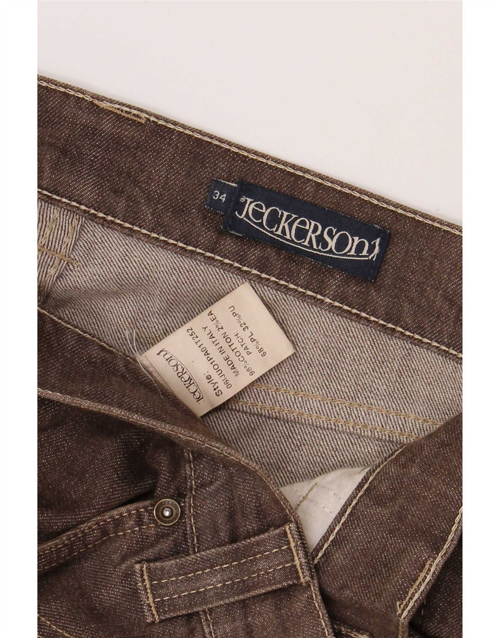 Jeans Jeckerson masculino regular W30 L32 algodão marrom