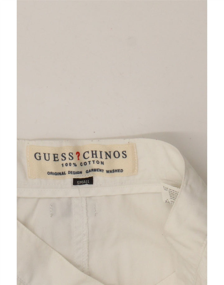 Mini saia feminina Guess pequena W26 algodão branco