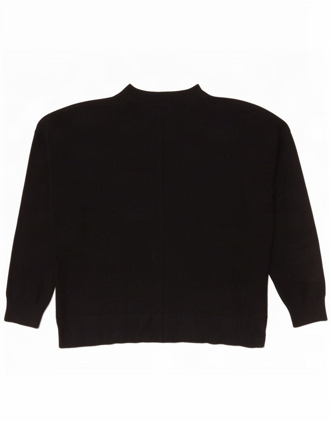 Suéter feminino Oasis com gola redonda, Reino Unido 14, viscose preta média