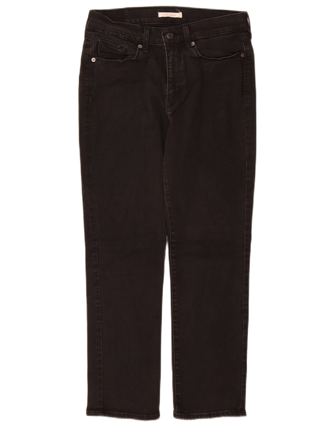 Jeans feminino Levi's Classic Fit Straight W29 L28 algodão preto