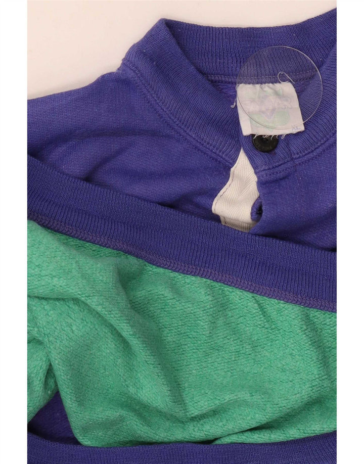 Samar moletom gráfico masculino jumper XL roxo colorblock algodão