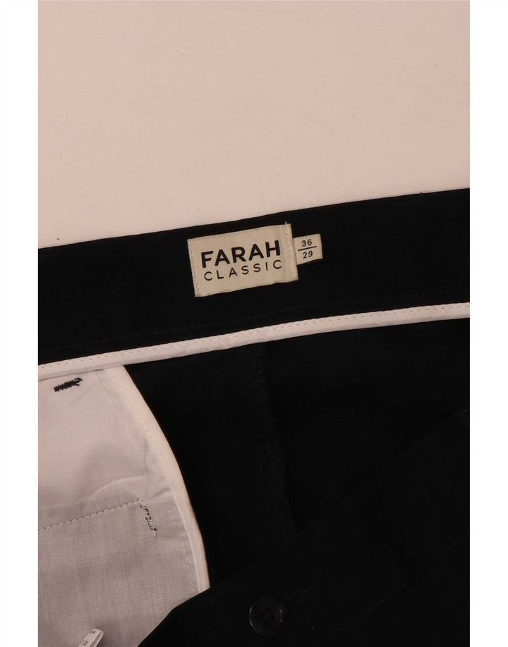 Farah Calça Chino Masculina Reta W36 L29 Azul Marinho Poliéster