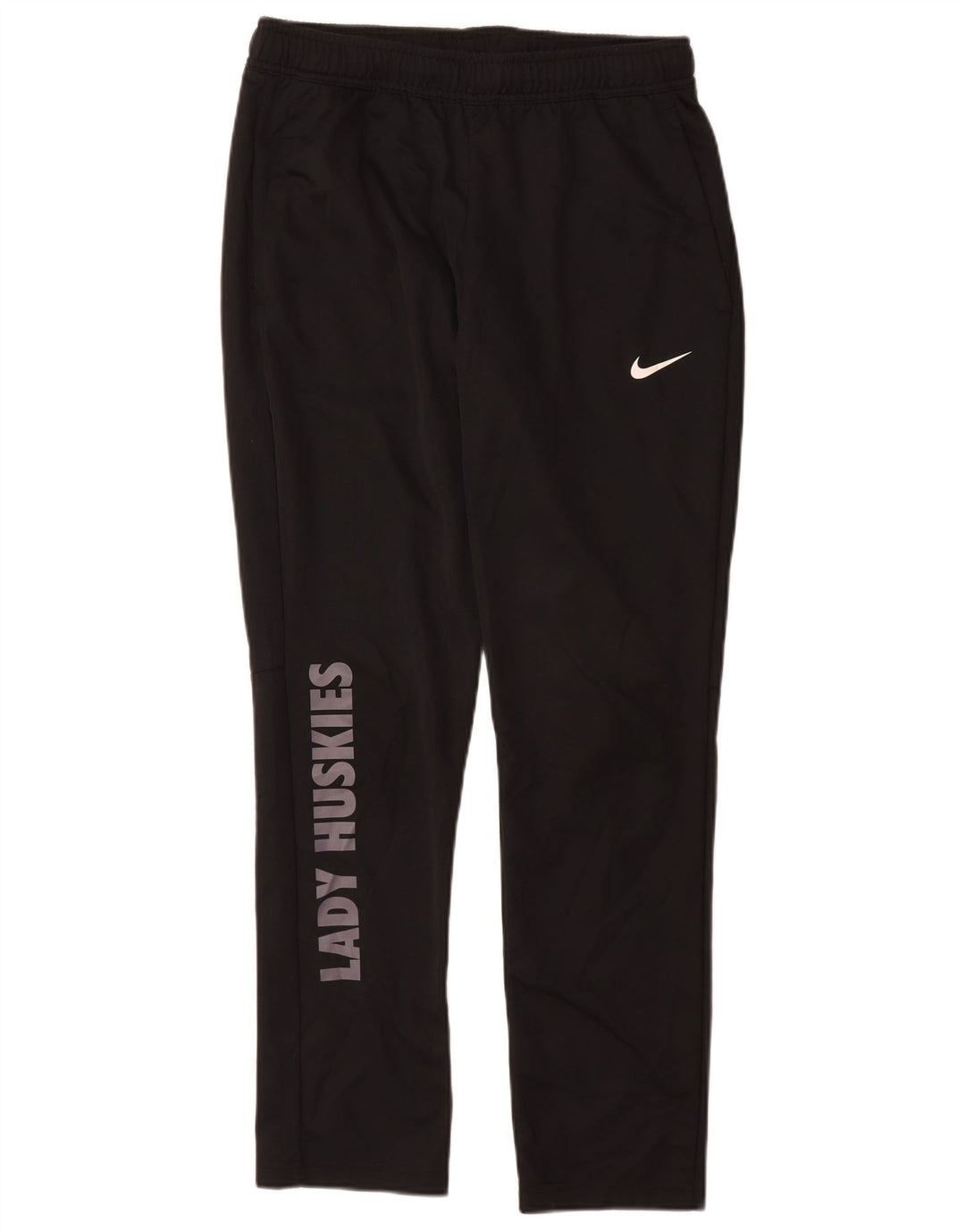 Calça esportiva feminina Nike Dri Fit Graphic UK 14 poliéster preto médio