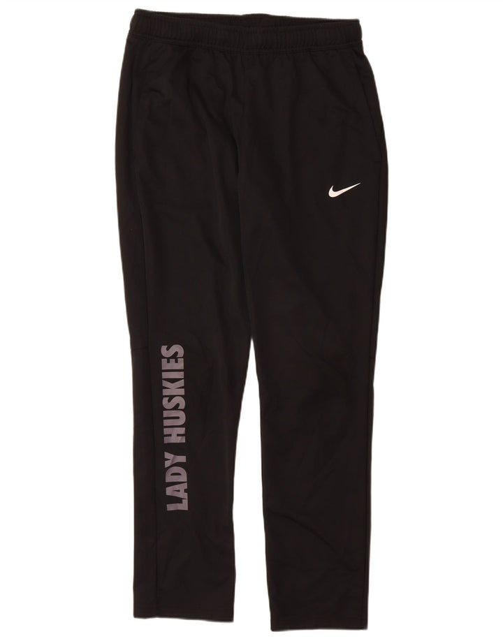 Calça esportiva feminina Nike Dri Fit Graphic UK 14 poliéster preto médio