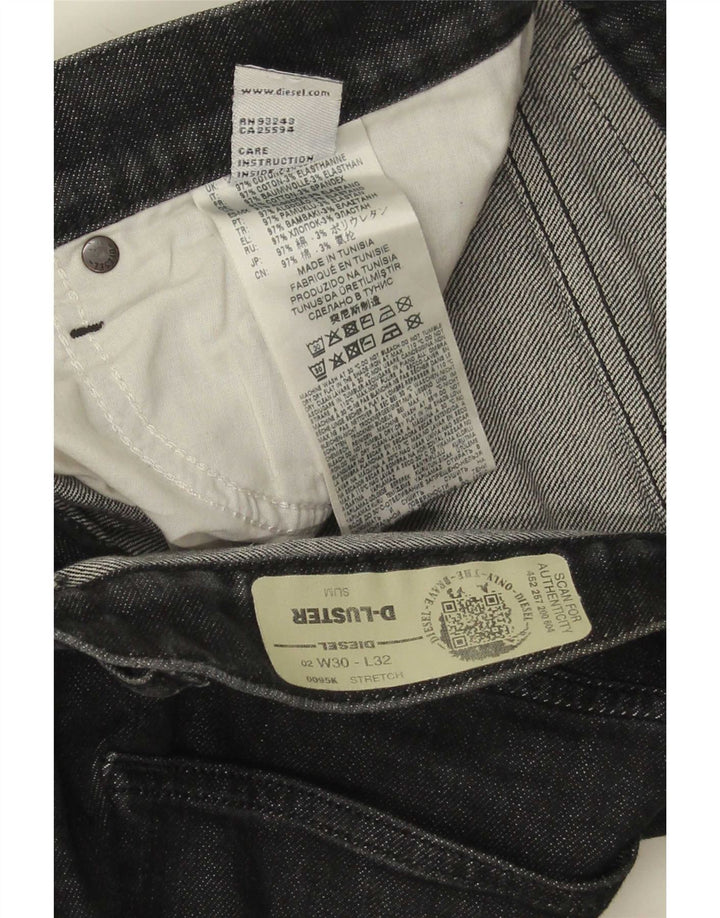 Diesel Masculino D-Luster Slim Jeans W30 L32 Algodão Preto