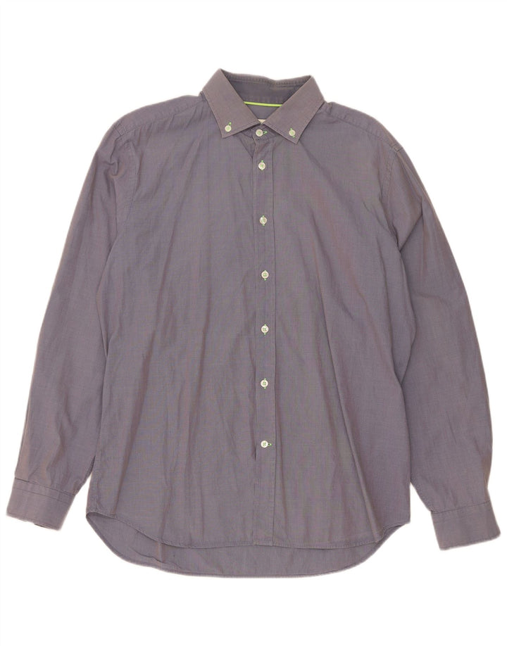 Camisa masculina Jeckerson XL azul xadrez algodão