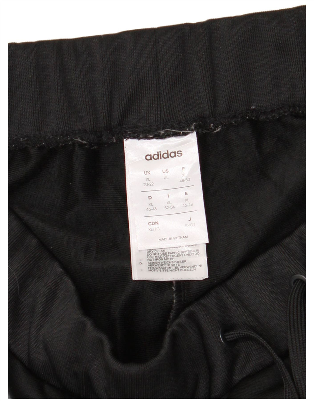 Calça de treino feminina Adidas Joggers UK 20/22 XL preto poliéster