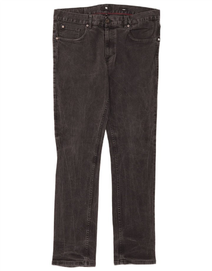 DC Mens Jeans Skinny W34 L31 Algodão Preto
