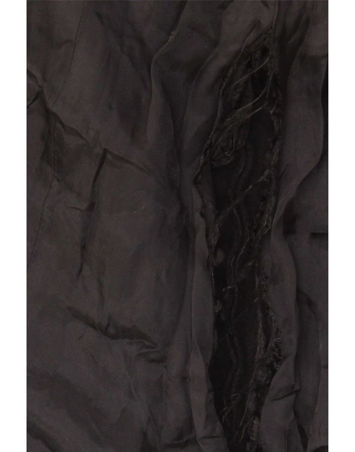 Sobretudo feminino Zara UK 14 grande preto