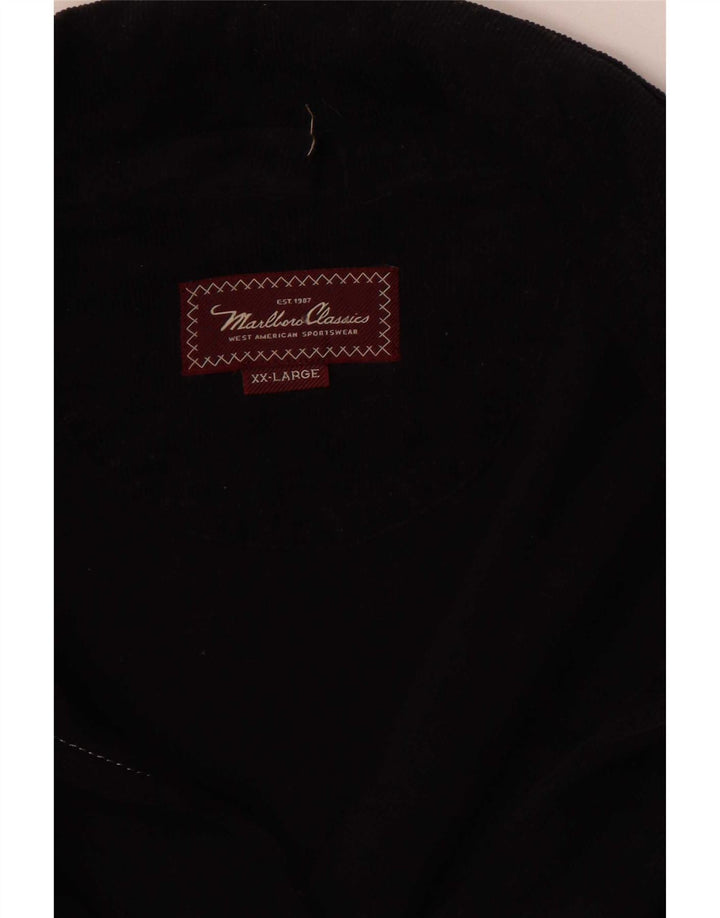 Jaqueta bomber masculina Marlboro Classics Reino Unido 44 2XL preta