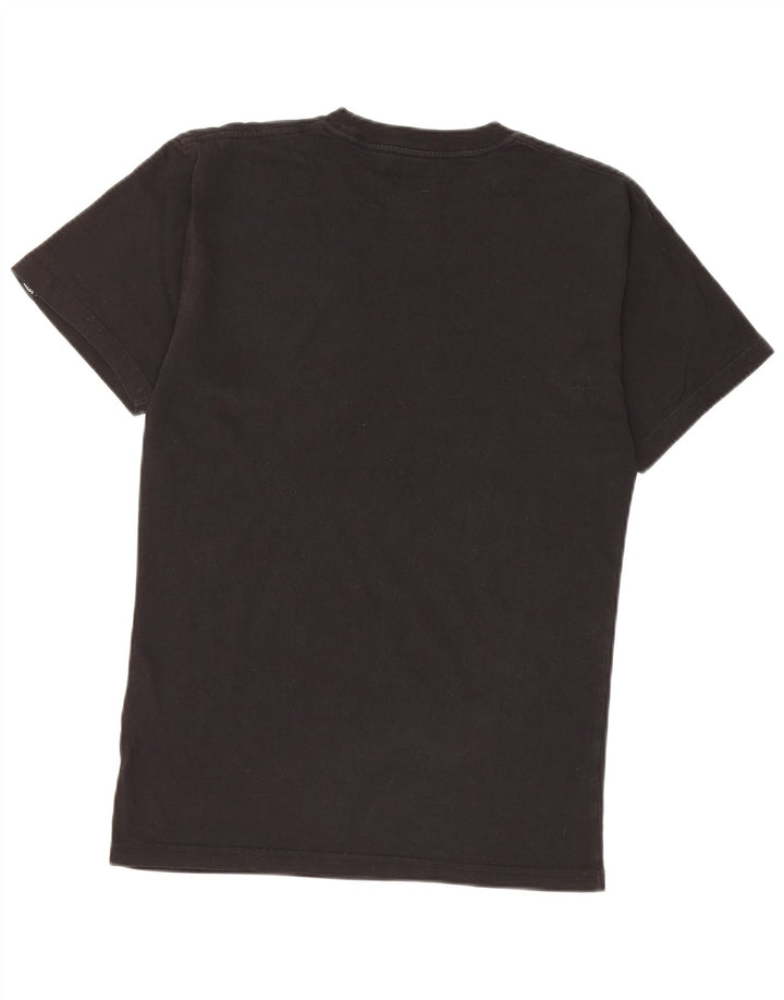 Camiseta masculina VANS Classic Fit gráfica top pequeno algodão preto