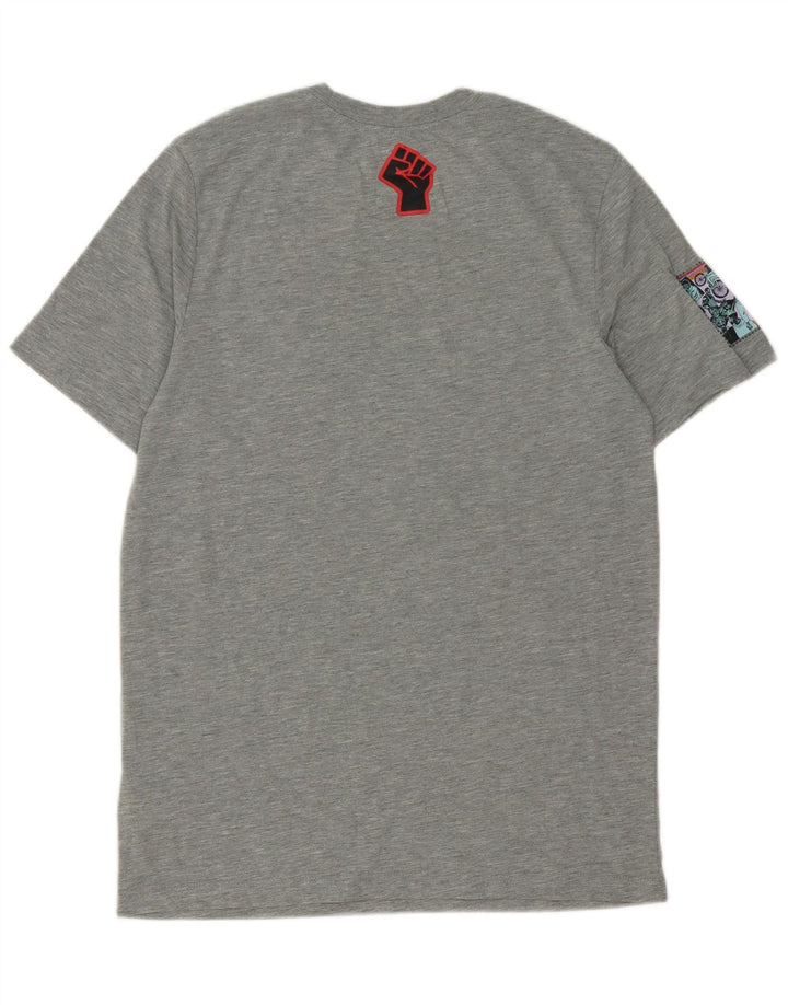 Camiseta Nike Masculina Dri Fit Graphic Top Cinza Médio Poliéster