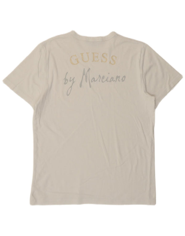 Camiseta gráfica masculina Guess By Marciano Top XL Branco
