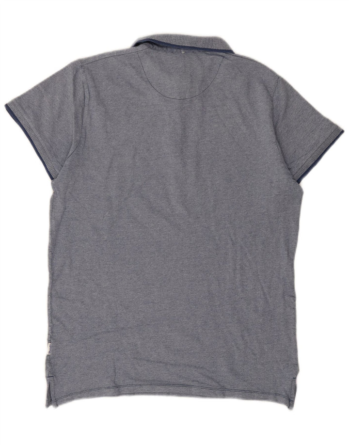 Camisa polo masculina Wrangler Regular Fit grande azul